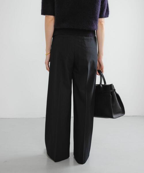 URBAN RESEARCH（アーバンリサーチ）の「ウールブレンドワイドストレートパンツ（その他パンツ・レディース・グレー系その他/ブラック・36/38/40）」の10枚目の写真