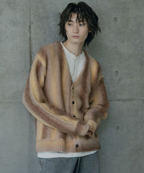 RATTLE TRAP(ラトルトラップ)の「グラデーションストライプカーディガン(ニット/セーター・メンズ・グレー/ブラウン・M/L)」の16枚目の写真