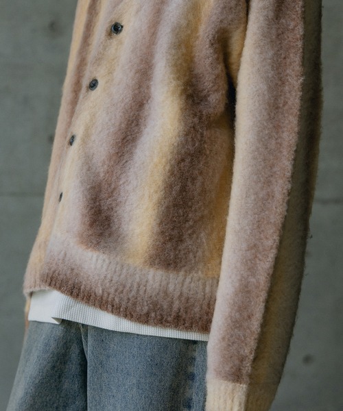 RATTLE TRAP(ラトルトラップ)の「グラデーションストライプカーディガン(ニット/セーター・メンズ・グレー/ブラウン・M/L)」の14枚目の写真