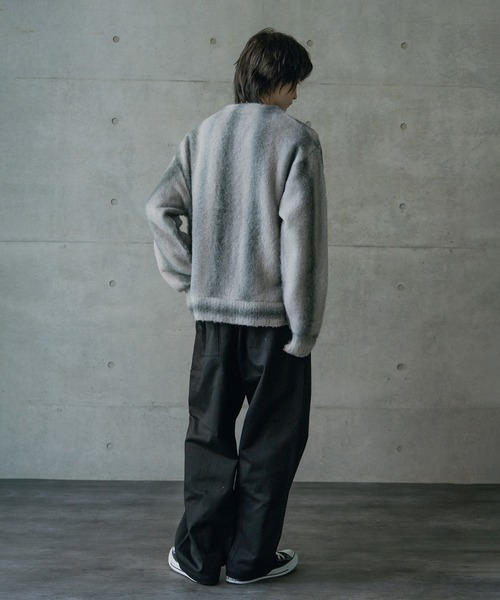 RATTLE TRAP(ラトルトラップ)の「グラデーションストライプカーディガン(ニット/セーター・メンズ・グレー/ブラウン・M/L)」の4枚目の写真