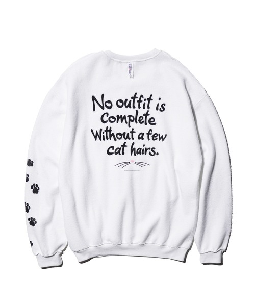 JERZEES(ジャージーズ)の「JERZEES / ジャージーズ "CAT HAIRS" OTHER-SIDE CREWSWEAT キャットヘアー インサイドアウト クルーネックスウェット(スウェット・メンズ・ブラック/ホワイト・MEDIUM/LARGE/X-LARGE)」の12枚目の写真