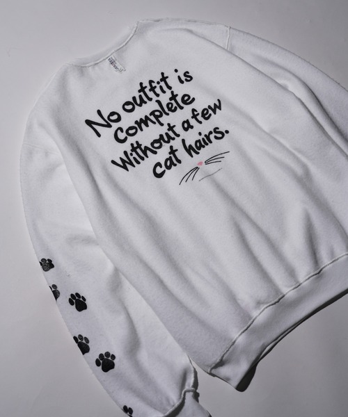 JERZEES(ジャージーズ)の「JERZEES / ジャージーズ "CAT HAIRS" OTHER-SIDE CREWSWEAT キャットヘアー インサイドアウト クルーネックスウェット(スウェット・メンズ・ブラック/ホワイト・MEDIUM/LARGE/X-LARGE)」の18枚目の写真