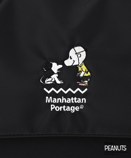 Manhattan Portage（マンハッタンポーテージ）の「CASUAL MESSENGER SLIM BP W/DIV MGNT PEANUTS 25（メッセンジャーバッグ・レディース・ブラック・SMALL）」の16枚目の写真