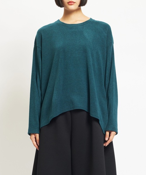 gomme（ゴム）の「ウォームリッチ　Ｂバルーン長袖Ｔ（Tシャツ/カットソー・レディース・チャコールグレー/ブラック/グリーン・MEDIUM）」の14枚目の写真