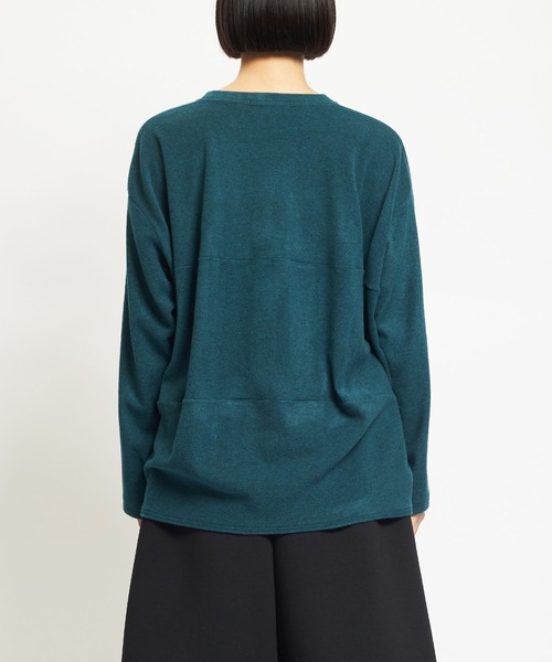 gomme（ゴム）の「ウォームリッチ　Ｂバルーン長袖Ｔ（Tシャツ/カットソー・レディース・チャコールグレー/ブラック/グリーン・MEDIUM）」の16枚目の写真