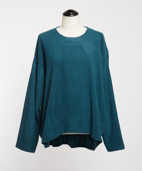 gomme（ゴム）の「ウォームリッチ　Ｂバルーン長袖Ｔ（Tシャツ/カットソー・レディース・チャコールグレー/ブラック/グリーン・MEDIUM）」の17枚目の写真