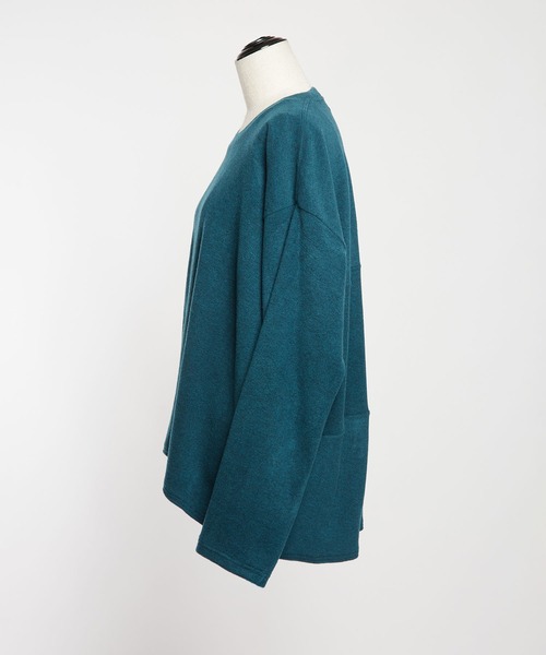 gomme（ゴム）の「ウォームリッチ　Ｂバルーン長袖Ｔ（Tシャツ/カットソー・レディース・チャコールグレー/ブラック/グリーン・MEDIUM）」の18枚目の写真