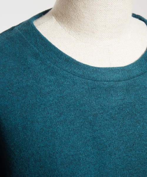 gomme（ゴム）の「ウォームリッチ　Ｂバルーン長袖Ｔ（Tシャツ/カットソー・レディース・チャコールグレー/ブラック/グリーン・MEDIUM）」の22枚目の写真