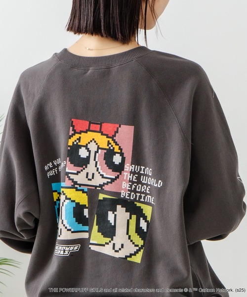 UNIIT(ユニット)の「【DISCUS×THE POWERPUFF GIRLS】キャラクタープリントスウェットトレーナー メンズ レディース ユニセックス(スウェット・レディース・ホワイト系その他/ブラック系その他3/ホワイト系その他3/ブラック系その他・LARGE/MEDIUM)」の3枚目の写真