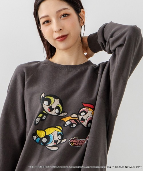 UNIIT(ユニット)の「【DISCUS×THE POWERPUFF GIRLS】キャラクタープリントスウェットトレーナー メンズ レディース ユニセックス(スウェット・レディース・ホワイト系その他/ブラック系その他3/ホワイト系その他3/ブラック系その他・LARGE/MEDIUM)」の4枚目の写真