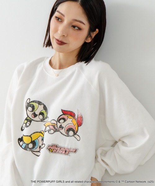 UNIIT(ユニット)の「【DISCUS×THE POWERPUFF GIRLS】キャラクタープリントスウェットトレーナー メンズ レディース ユニセックス(スウェット・レディース・ホワイト系その他/ブラック系その他3/ホワイト系その他3/ブラック系その他・LARGE/MEDIUM)」の15枚目の写真