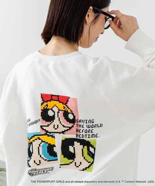 UNIIT(ユニット)の「【DISCUS×THE POWERPUFF GIRLS】キャラクタープリントスウェットトレーナー メンズ レディース ユニセックス(スウェット・レディース・ホワイト系その他/ブラック系その他3/ホワイト系その他3/ブラック系その他・LARGE/MEDIUM)」の10枚目の写真