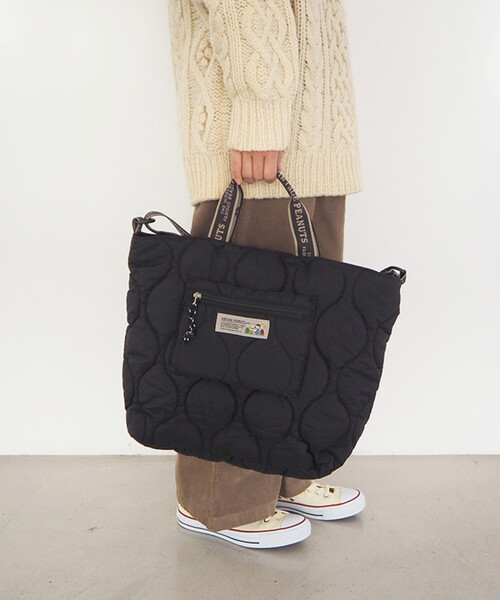 セール】HEMINGS/ヘミングス SNOOPY 2way キルティングトート