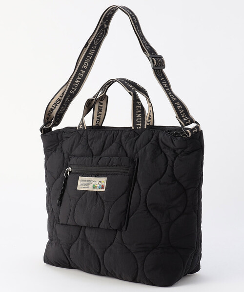 HEMINGS/ヘミングス SNOOPY 2way キルティングトート/ショルダーバッグ
