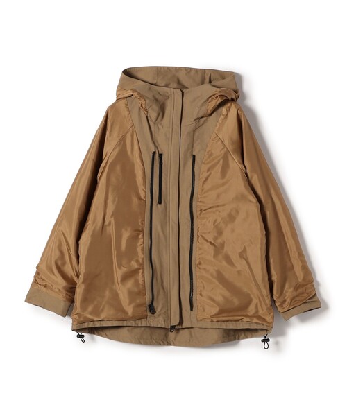 SHIPS Colors:〈手洗い可能〉ダウンライナー グログラン パーカ 2