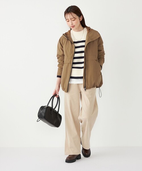 SHIPS Colors:〈手洗い可能〉ダウンライナー グログラン パーカ 2