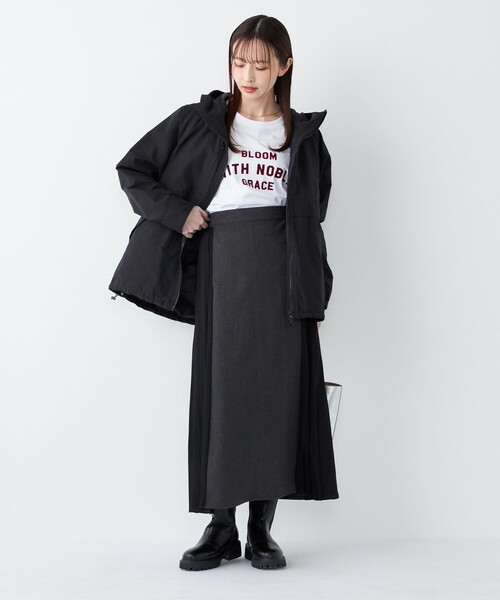 SHIPS Colors:〈手洗い可能〉ダウンライナー グログラン パーカ 2