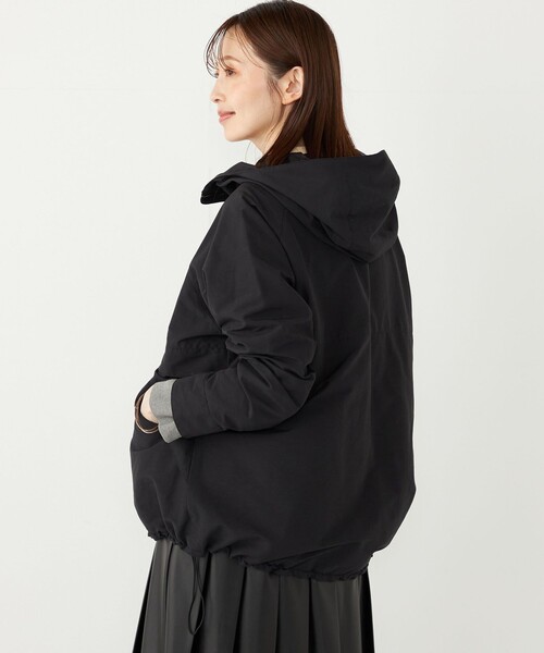 SHIPS Colors:〈手洗い可能〉ダウンライナー グログラン パーカ 2