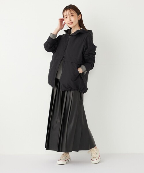 SHIPS Colors:〈手洗い可能〉ダウンライナー グログラン パーカ 2