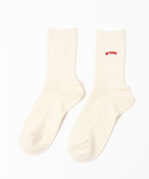 LEPSIM（レプシィム）の「【BLANCO ICE CREAM×LEPSIM】ソックス　322756（ソックス/靴下・レディース・ピンク/ブルー/アイボリー・ONE SIZE）」の4枚目の写真