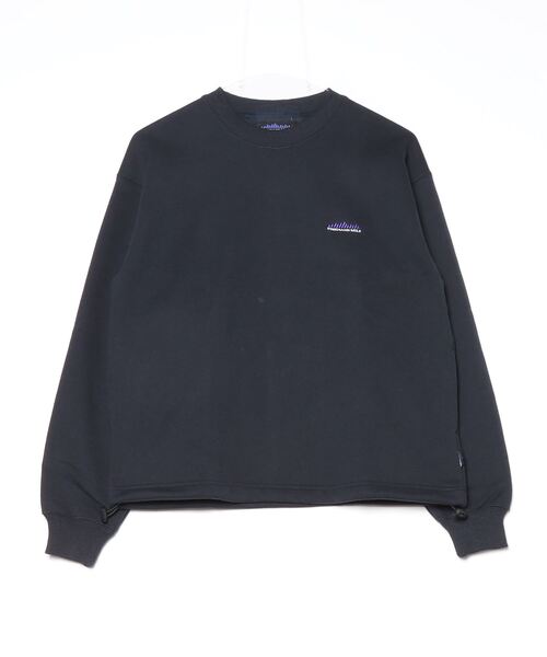 THOUSAND MILE（サウザンドマイル）の「DRAWCORD CREW NECK PULLOVER/ドローコードクルーネックプルオーバー 裏起毛スウェット（スウェット・メンズ・ブラック/ライトグレー/ネイビー/チャコールグレー/ベージュ・XS/S/L/XL/M）」の5枚目の写真