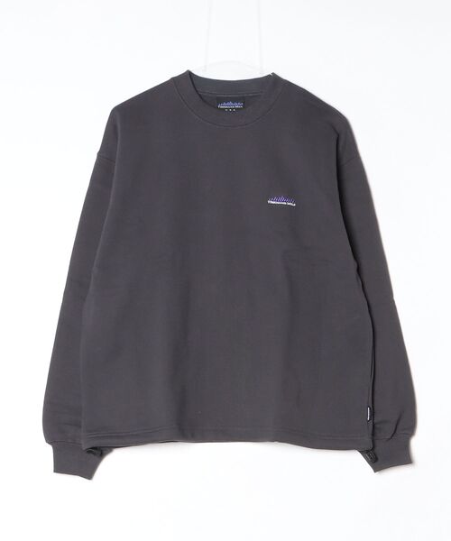 THOUSAND MILE（サウザンドマイル）の「DRAWCORD CREW NECK PULLOVER/ドローコードクルーネックプルオーバー 裏起毛スウェット（スウェット・メンズ・ブラック/ライトグレー/ネイビー/チャコールグレー/ベージュ・XS/S/L/XL/M）」の2枚目の写真