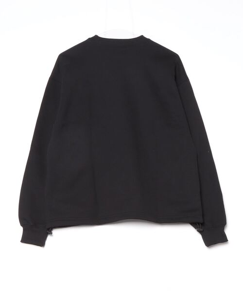 THOUSAND MILE（サウザンドマイル）の「DRAWCORD CREW NECK PULLOVER/ドローコードクルーネックプルオーバー 裏起毛スウェット（スウェット・メンズ・ブラック/ライトグレー/ネイビー/チャコールグレー/ベージュ・XS/S/L/XL/M）」の6枚目の写真