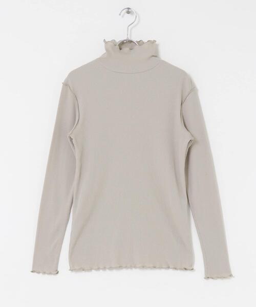 URBAN RESEARCH Sonny Label(アーバンリサーチサニーレーベル)の「『UR TECH』蓄熱ハイネックメロウプルオーバー(Tシャツ/カットソー・レディース・チャコールグレー/オフホワイト/グレー系その他/ブラック・FREE)」の14枚目の写真