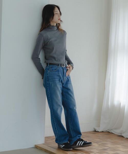 URBAN RESEARCH Sonny Label(アーバンリサーチサニーレーベル)の「『UR TECH』蓄熱ハイネックメロウプルオーバー(Tシャツ/カットソー・レディース・チャコールグレー/オフホワイト/グレー系その他/ブラック・FREE)」の7枚目の写真