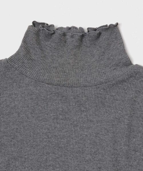 URBAN RESEARCH Sonny Label(アーバンリサーチサニーレーベル)の「『UR TECH』蓄熱ハイネックメロウプルオーバー(Tシャツ/カットソー・レディース・チャコールグレー/オフホワイト/グレー系その他/ブラック・FREE)」の5枚目の写真