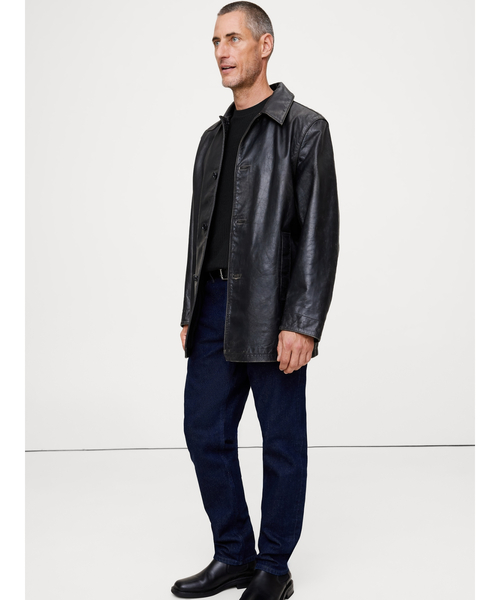 Banana Republic（バナナリパブリック）の「スラブ ダブルニット ヘンリーTシャツ（Tシャツ/カットソー・メンズ・ブラック・XL/S/L/M）」の3枚目の写真