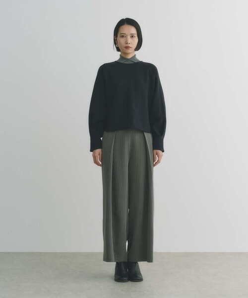 BIANCA(ビアンカ)の「【オンオフ着回し】大人の洗練プルオーバー(Tシャツ/カットソー・レディース・ベージュ/ダークネイビー/オフホワイト・38)」の21枚目の写真