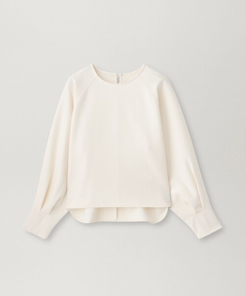 BIANCA(ビアンカ)の「【オンオフ着回し】大人の洗練プルオーバー(Tシャツ/カットソー・レディース・ベージュ/ダークネイビー/オフホワイト・38)」の11枚目の写真