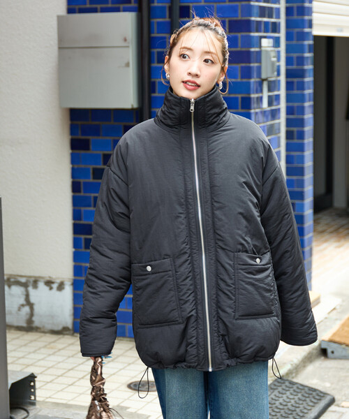 FREAK'S STORE（フリークスストア）の「限定展開　スタンドカラー リバーシブル ボア ブルゾン（ブルゾン・レディース・オリーブ/ブラック/グレー/ナチュラル・ﾌﾘ-）」の14枚目の写真