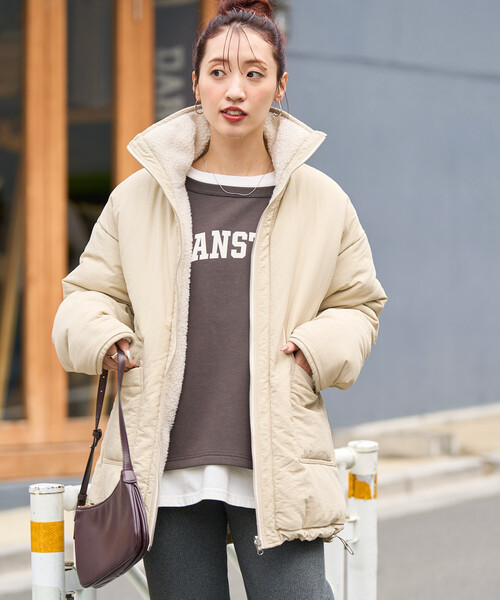 〖新品・未使用〗 フリークスストア ボアブルゾン リバーシブル FREAK'S STORE（フリークスストア） ブルゾン アウター 限定展開