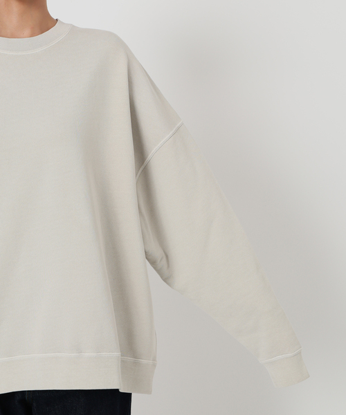 SLOBE IENA(スローブイエナ)の「《WEB限定/追加2》ビックシルエットピグメント裏毛プルオーバー(スウェット・レディース・ネイビー/ブラック系その他/ベージュ・FREE)」の5枚目の写真