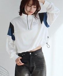 【GENUINE DICKIES/ジェニュインディッキーズ】裏毛 ショート丈 ハーフジップ スウェット