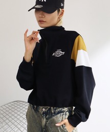 【GENUINE DICKIES/ジェニュインディッキーズ】裏毛 ショート丈 ハーフジップ スウェット