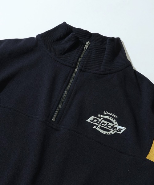 Dickies(ディッキーズ)の「【GENUINE DICKIES/ジェニュインディッキーズ】裏毛 ショート丈 ハーフジップ スウェット(スウェット・レディース・ダークネイビー/オフホワイト/スミクロ・M/L)」の11枚目の写真