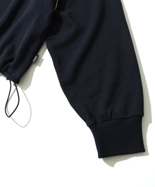 Dickies(ディッキーズ)の「【GENUINE DICKIES/ジェニュインディッキーズ】裏毛 ショート丈 ハーフジップ スウェット(スウェット・レディース・ダークネイビー/オフホワイト/スミクロ・M/L)」の13枚目の写真