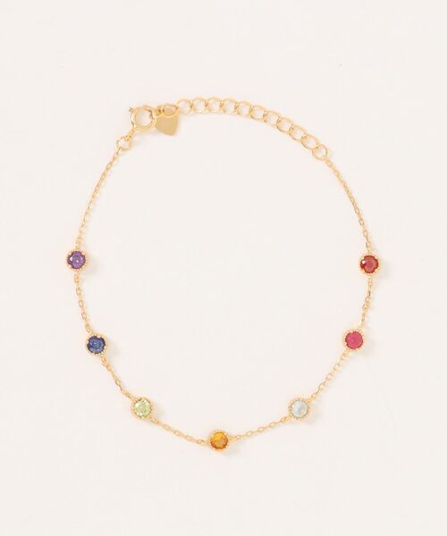 セール】【blatto 925silver】彩りジルコニア 華奢ブレスレット esm