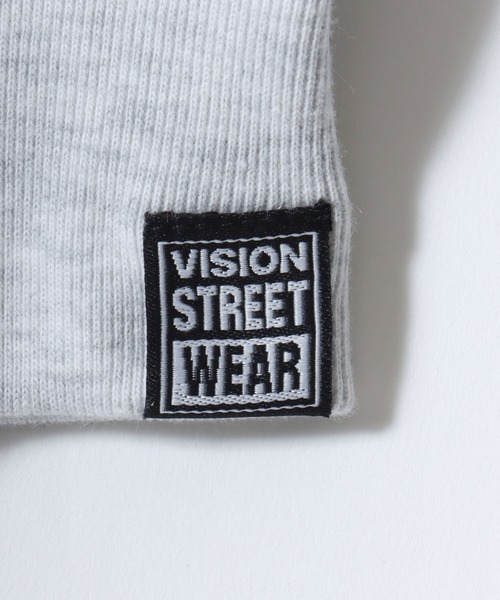VISION STREET WEAR(ヴィジョンストリートウェア)の「VISION STREET WEAR/ヴィジョンストリートウエア オーバーサイズ 裏毛 ワンポイントロゴ スケボーベアバックプリント 袖ゴースト刺繍 スウェットトレーナー レディース メンズ(スウェット・レディース・アッシュグレー/ブラック/オフホワイト/グレー系その他/ワイン/チャコール・M/L/LL)」の18枚目の写真