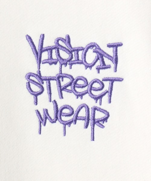 VISION STREET WEAR(ヴィジョンストリートウェア)の「VISION STREET WEAR/ヴィジョンストリートウエア オーバーサイズ 裏毛 ワンポイントロゴ スケボーベアバックプリント 袖ゴースト刺繍 スウェットトレーナー レディース メンズ(スウェット・レディース・アッシュグレー/ブラック/オフホワイト/グレー系その他/ワイン/チャコール・M/L/LL)」の17枚目の写真