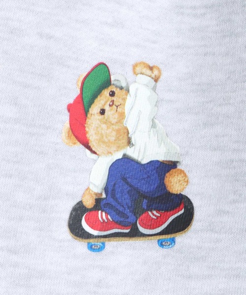 VISION STREET WEAR(ヴィジョンストリートウェア)の「VISION STREET WEAR/ヴィジョンストリートウエア オーバーサイズ 裏毛 ワンポイントロゴ スケボーベアバックプリント 袖ゴースト刺繍 スウェットトレーナー レディース メンズ(スウェット・レディース・アッシュグレー/ブラック/オフホワイト/グレー系その他/ワイン/チャコール・M/L/LL)」の15枚目の写真