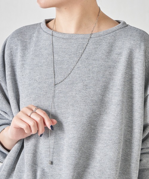 PAPILLONNER（パピヨネ）の「チェーンコンビY字ネックレス（ネックレス・レディース・シルバー/ゴールド・FREE）」の2枚目の写真