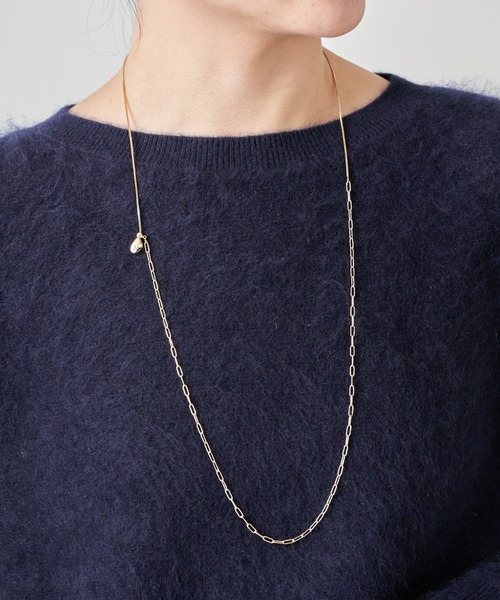 PAPILLONNER（パピヨネ）の「チェーンコンビY字ネックレス（ネックレス・レディース・シルバー/ゴールド・FREE）」の7枚目の写真