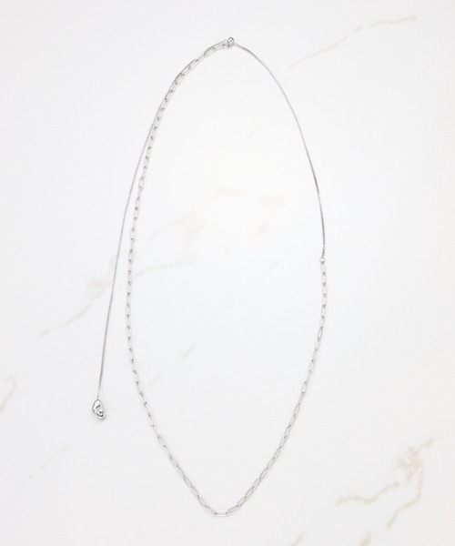 PAPILLONNER（パピヨネ）の「チェーンコンビY字ネックレス（ネックレス・レディース・シルバー/ゴールド・FREE）」の12枚目の写真