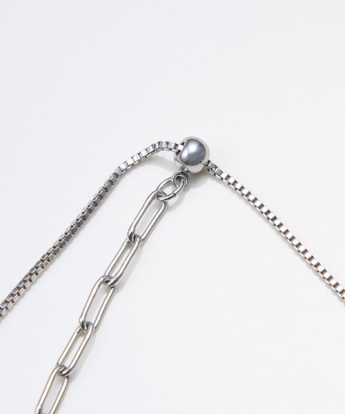 PAPILLONNER（パピヨネ）の「チェーンコンビY字ネックレス（ネックレス・レディース・シルバー/ゴールド・FREE）」の9枚目の写真