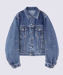 JOHN LAWRENCE SULLIVAN（ジョンローレンスサリバン）の「【JOHN LAWRENCE SULLIVANジョーンローレンスサリバン】WASHED DENIM MASSIVE ROUNDED SLEEVE JACKET（デニムジャケット・メンズ）」