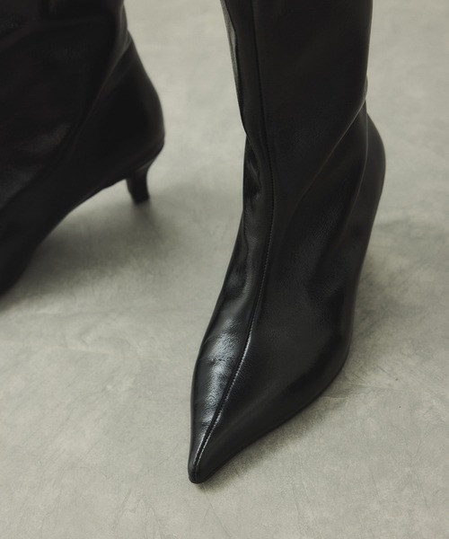 EMOELLE】レザーロングブーツ（ブーツ）｜ADAM ET ROPE'（アダムエロペ